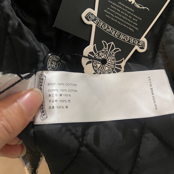 Chrome Hearts Printed-Sleeve Lined Plaid Jacket - Picture 11 of 11